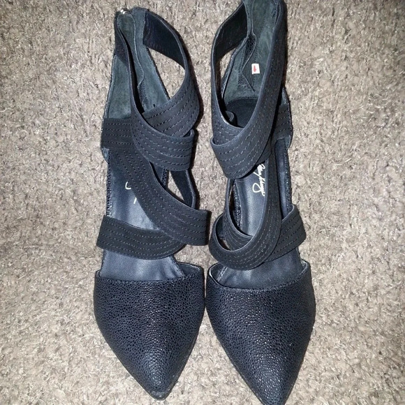 ABS-ALLEN SCHWARTZ-Letta-Black Stiletto Heels - Picture 3 of 7